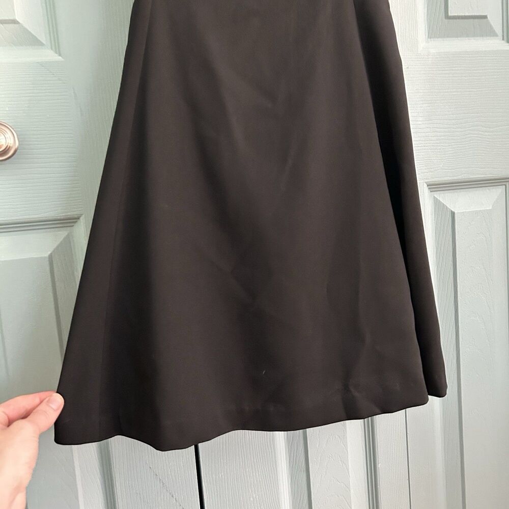 The Limited Y2K Black Mini‎ Dress 12 Cross Straps Sleeveless V-Neck Lined - Picture 3 of 10